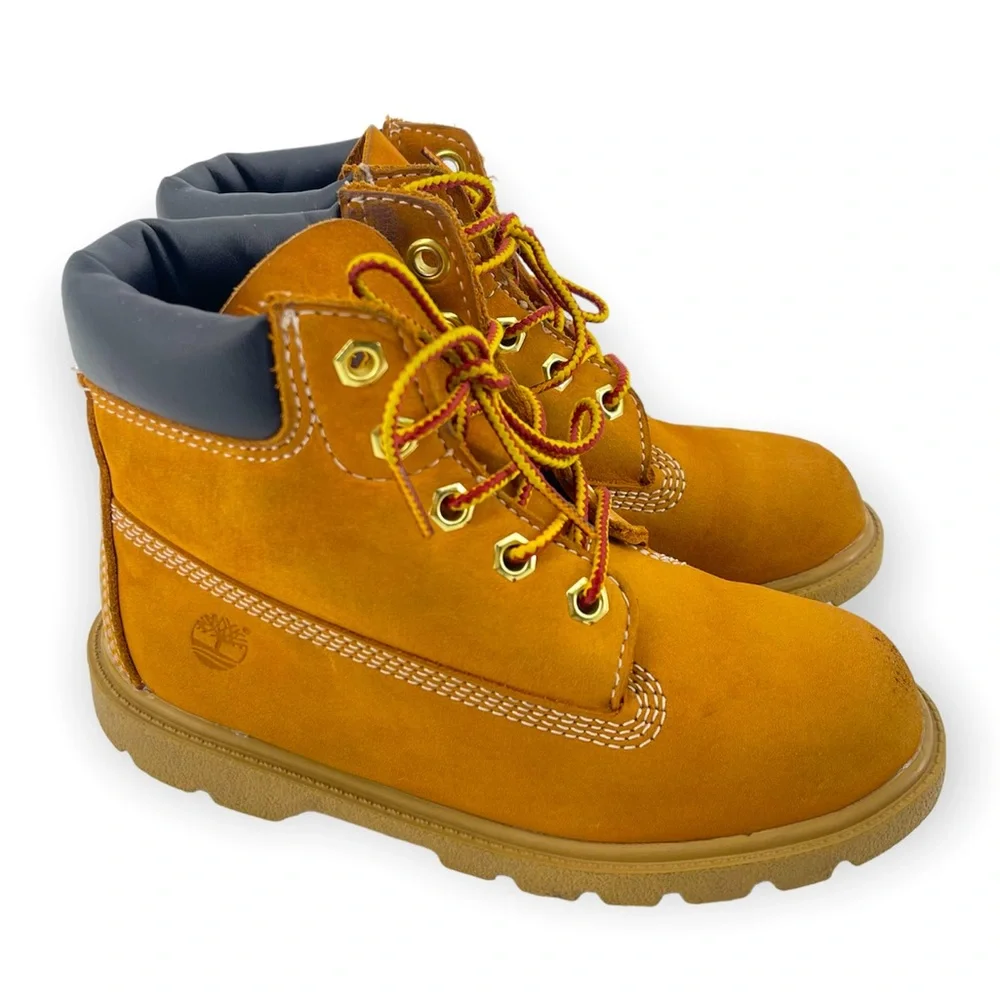Timberland Classic Wheat Nubuck 6” Lace Up Waterproof Unisex Toddler’s Boots 12M